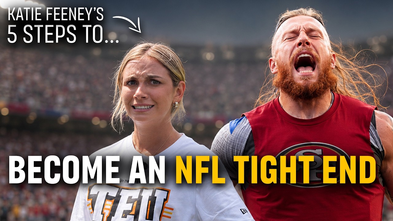 Katie Feeney's 5 Steps to Become ... AN NFL TIGHT END! thumbnail
