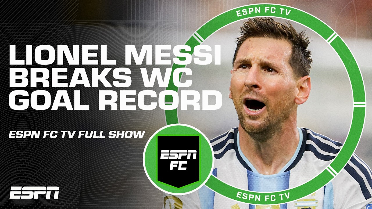 Another HISTORIC World Cup day 🍿 Messi breaks goal record + Mbappe & Haaland shine again | ESPN FC thumbnail
